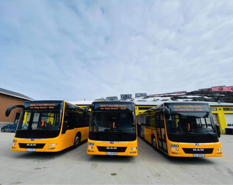 Nuup Bussii bus i garage